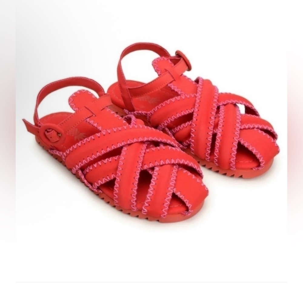 New with Box FARM RIO Red Zigzag Sandal Size 6
